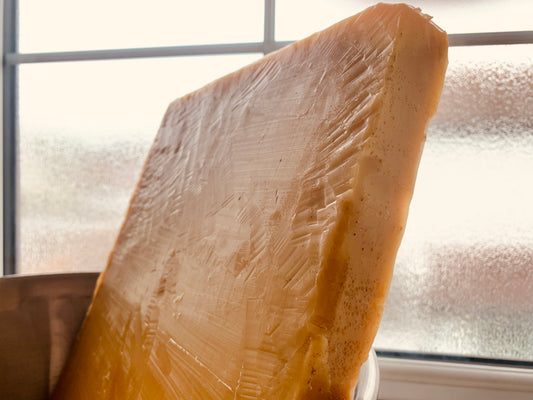Local Beeswax about to be made into beeswax candles