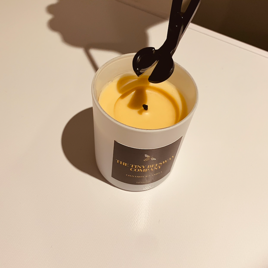 Cinnamon & Vanilla Beeswax Candle